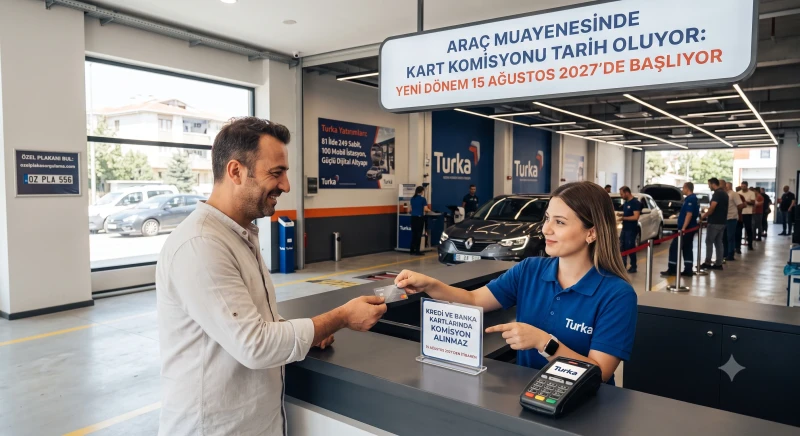 Araç Muayenesinde Kredi Kartı Komisyonu 2027'de Kalkıyor
