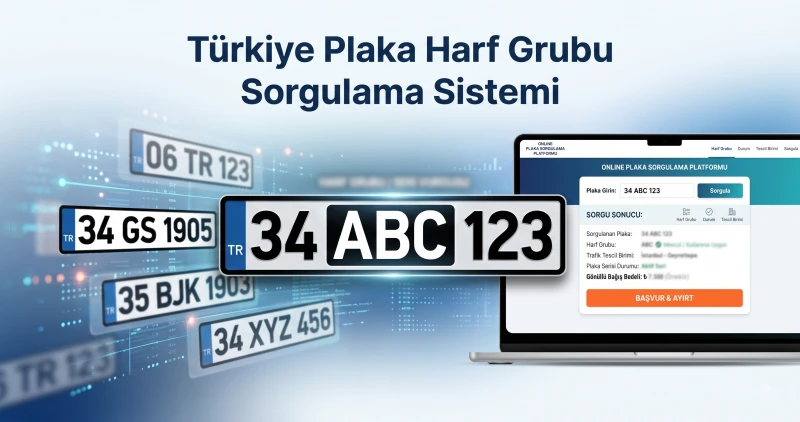Plaka Harf Grubu Sorgulama Nasıl Yapılır? Açılan Plaka Serileri ve Sorgulama Rehberi